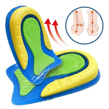 Silikoninis kulno padas Unisex sportiniai smūgius sugeriantys vidpadžiai pusės dydžio U formos batų pagalvėlės Pėdų skausmo malšinimas Padų fascitas Vidpadis