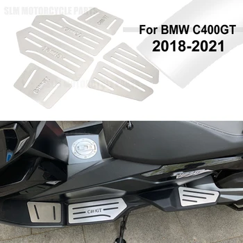 SKIRTA BMW C400GT C 400 GT 2018 2019 2020 2021 2022 Naujas motociklas Kojų atrama Nerūdijančio plieno pėdų kaiščių pedalų rinkiniai Kojinės žingsnis