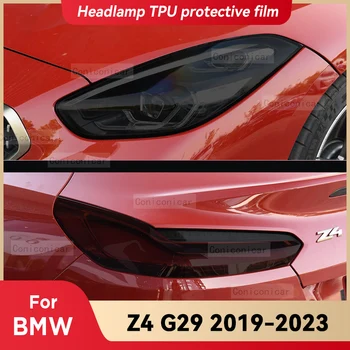 skirta BMW Z4 G29 2019-2023 2022 m. automobilio žibintas rūkyta juoda TPU apsauginė plėvelė priekinė šviesa Atspalvis keičia spalvą Lipdukų priedai