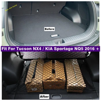 skirta Hyundai Tucson NX4 / KIA Sportage NQ5 2016 - 2023 Mesh Elastic Back Cargo Bagažinės saugojimo organizatorius Bagažo tinklo priedai