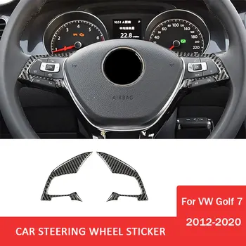 skirta Volkswagen VW Golf 7 Gti Mk7 2012-2020 m. automobilio vairo dangčio apdailos lipdukai Anglies pluošto automobilių salono priedai