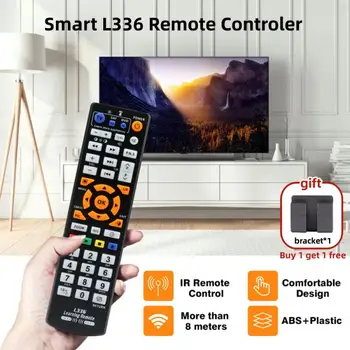 Smart L336 nuotolinio valdymo pultas IR mokymosi valdiklis televizoriui / vaizdo grotuvui / sat / cbl / str-t / dvd / vcd/ /hi-fi priedai su mokymosi funkcija