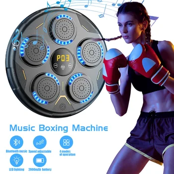 Smart Music Boxing Machine Wall Target LED apšviestas smėlio maišas Atpalaiduojanti reakcija Treniruočių taikinys bokso sporto judrumo reakcijai