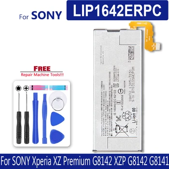 SONY telefono baterija SONY Xperia XZ Premium G8142 XZP G8142 G8141 Pakaitinės baterijos LIP1642ERPC bateria + nemokami įrankiai