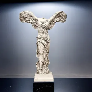 Sparnuota pergalės deivė Retro graikų statula Objektas Biuro stalo dekoravimo priedai Svetainės stovas Interjero lentynos dekoras