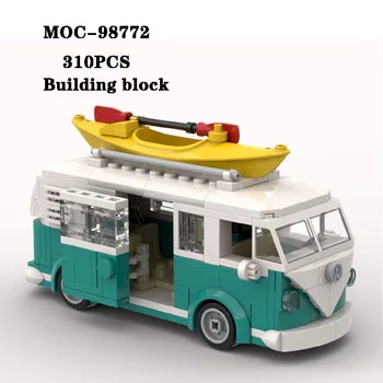 Statybinis blokas MOC-98772 Super autobuso automobilio modelis Žaislų surinkimas 310PCS Suaugusiųjų ir vaikų švietimo žaislas Gimtadienis ir Kalėdų dovana