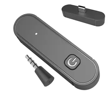 Su belaidžiu mikrofonu asmeniniam kompiuteriui / PS4 žaidimų konsolei Kompiuterio ausinių garso siųstuvas Maža delsa Prisitaikantis USB laisvų rankų įrangos skambutis nešiojamam kompiuteriui