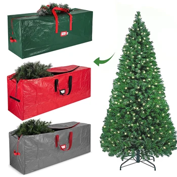 Sulankstoma eglutė Kalėdų papuošimo vainiko laikymo krepšys Oksfordo audinio krepšys Kalėdų utenciles Garland namų saugyklai