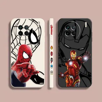 Telefono dėklas, skirtas VIVO X21I X21S X23 X27 X30 X50 X60 X70 X80 5G PRO PLUS Case Funda Cqoue Shell Super Iron Spiderman Marvel Heroes