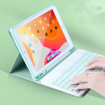 Tinka iPad Air 4 iPad Pro 11 12.9 2021 Air 2 planšetinio kompiuterio dėklas + nuimama magnetinė Bluetooth klaviatūra + belaidė pelė