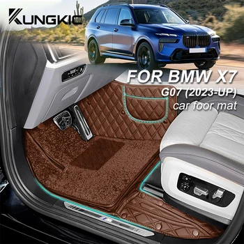 Top Food Pad for BMW X7 G07 2023 Nailon Velvet Non-Slip No Peculiar Mat Foot Carpet Accessories Interior Protect Mat Foot Carpet