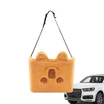 Transporto priemonės šiukšlių maišas Laikymo kišenė Galvos atrama Pliušinis Capybara šiukšlių dėžė Automobilio galinė sėdynė Organizatorius Automobilio šiukšlių dėžė Saugojimas