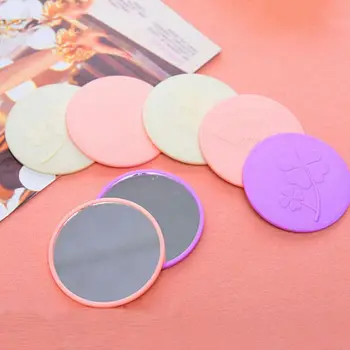 TSHOU719 Kūrybinis animacinis filmas Reljefinis apvalus mini kišeninis makiažo veidrodis vienpusis kompaktiškas kosmetikos įrankis Kelioninis nešiojamas