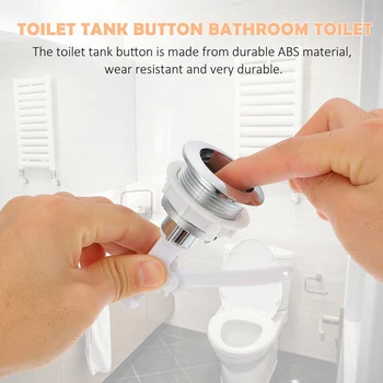 tualeto bako mygtukas 38mm ABS vonios kambario tualeto mygtukas Paspauskite vieną vandens nuleidimo mygtuką Vandens bako mygtukas tualeto sėdynei namuose