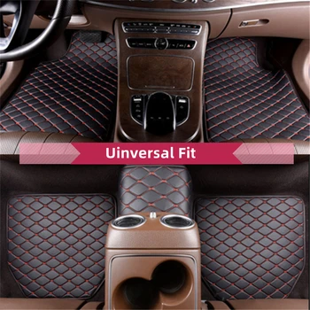 Universal Fit Flat Side 5PCS Car Front & Rear Floor Mat Liner For VOLVO XC90 XC40 XC60 S40 S60 V60 V40 S90 V90 S80 C30 All Model