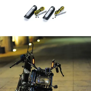 Universalus 22mm 25mm Rankinis strypas Motociklų LED vairas Posūkio signalo indikatorius Kreiseris Harley Honda Yamaha Suzuki Kawasaki