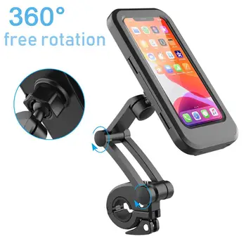 Universalus dviračio telefono laikiklis Dviračio telefono palaikymas Mount Anti-Slip Motociklo vairo laikiklis, skirtas iPhone 11 x Huawei Xiaomi