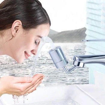 Universalus purslų filtro čiaupas vonios kambario besisukančiam aeratoriui 720° Tap Extension Accessory Kitchen Tap Water Saving Nozzle purkštuvas