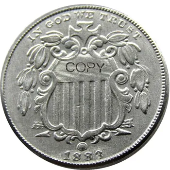 US 1883 Shield Nickel Five Cents Copy Dekoratyvinė moneta