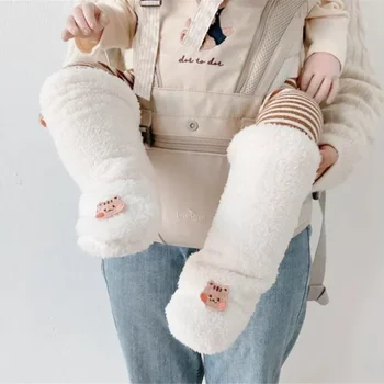 Vaikiškos kojinės plius vilnos ruduo Žiema Mielas animacinis filmas Neslidžios grindinės kojinės Naujagimio vidurvasario kojinės berniukams Mergaitėms
