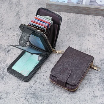 Vairuotojo pažymėjimo kortelės krepšys Itin plonas apsaugos nuo vagystės šepetys kelių kortelių didelės talpos banko kreditinės kortelės rankovė Anti-degazuojantis kortelių krepšys