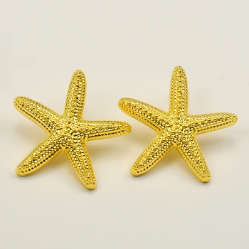 Vintažinio dizaino metalinė žvaigždė Lašas Kabantys auskarai moterims Merginos Žvaigždžių auskarai Vakarėlio papuošalų aksesuarai