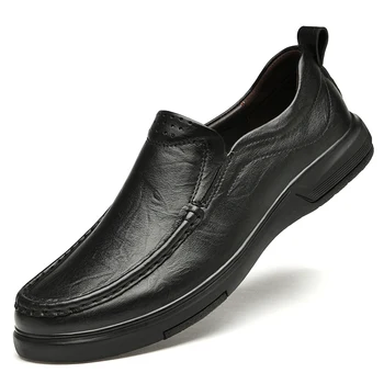 Vyriška suknelė Itališki odiniai batai Prabangus prekės ženklas Mens Loafers Natūralios odos Oficialūs Loafers Mokasinai Vyrai 2023 Naujas