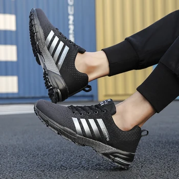 Vyriški batai 20223 Nauji sportbačiai Madingi bėgimo sportiniai bateliai Kvėpuojantys neslystantys vaikščiojimo bėgiojimo gimnastikos batai Laisvalaikio loaferiai Unisex