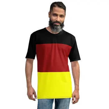 Vyriški marškinėliai Premium 3d Spausdinti Vokietijos vėliavos marškinėliai Harajuku Casual marškinėliai trumpomis rankovėmis Unisex Tops