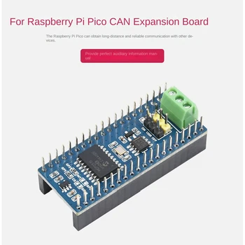 Waveshare Pico CAN išplėtimo plokštė, skirta Raspberry Pi Pico serijos SPI sąsajos tolimojo ryšio išplėtimo plokštės rinkiniams