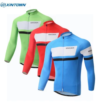 XINTOWN Sportinė apranga Dviračių marškinėliai Dviratis Vyrai Ropa Ciclismo Dviratis Dviratis ilgomis rankovėmis Dviračių apranga Viršutinės striukės 3 spalvų