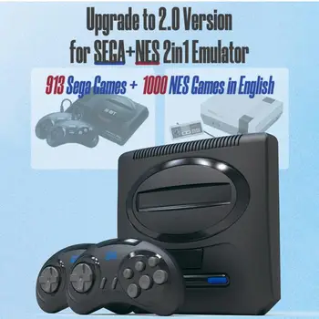 Y2-SG2.0 Su Home HDMI suderinama HD televizoriaus žaidimų konsolė su belaide rankena su 1900+ žaidimais 16 bitų klasikinė retro MD Sega žaidimų konsolė