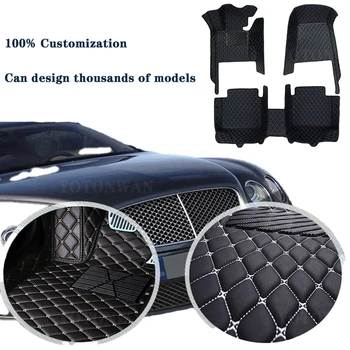 YOTONWAN Aukštos kokybės odinis individualizuotas automobilių grindų kilimėlis BMW F45 2 serijos 