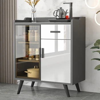 Švediško stalo ekranas Virtuvės spintelė Kavos spintelė Akcentas Spintelės dizainas Išskirtinis Moveis Para Casa namų baldai CY50KC