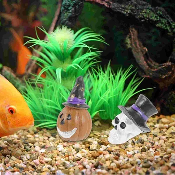 Žuvų bakas Amatų Helovino dekoro dekoravimas Krevečių slėptuvės Vietos Akvariumo apželdinimas Stalviršis
