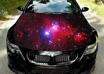 žvaigždėto dangaus visata Automobilio gaubtas Vinilo lipdukai Apvyniokite vinilo plėvelę Variklio dangtelis Lipdukai ant automobilių priedų