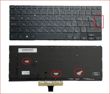 Πληκτρολόγιο Graikiška nešiojamojo kompiuterio su foniniu apšvietimu klaviatūra, skirta ASUS UX461 UX461U UX461F UX461UA UX461FA UX461FN GR išdėstymui